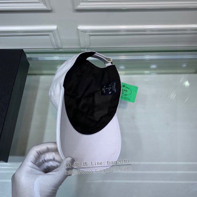 Prada男女同款帽子 普拉達字母刺繡鴨舌帽棒球帽  mm1734